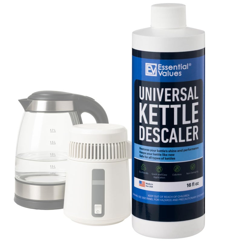 Essential Values Universal Descaler - Espresso Descaling Solution - Coffee Machine Cleaner - Critic Acid Tea Kettle, Urn, Water Distiller Cleaner - Image 1